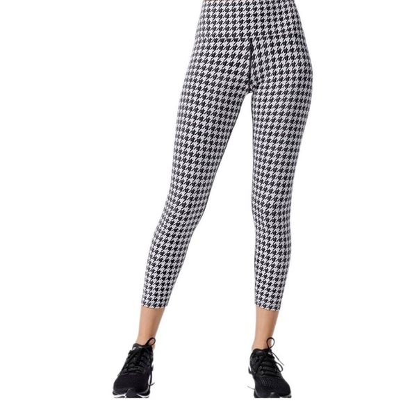 Carbon38 Pants - Carbon 38 Houndstooth Jacquard 7/8 Leggings XS